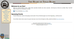 Desktop Screenshot of heartoftexasbears.org